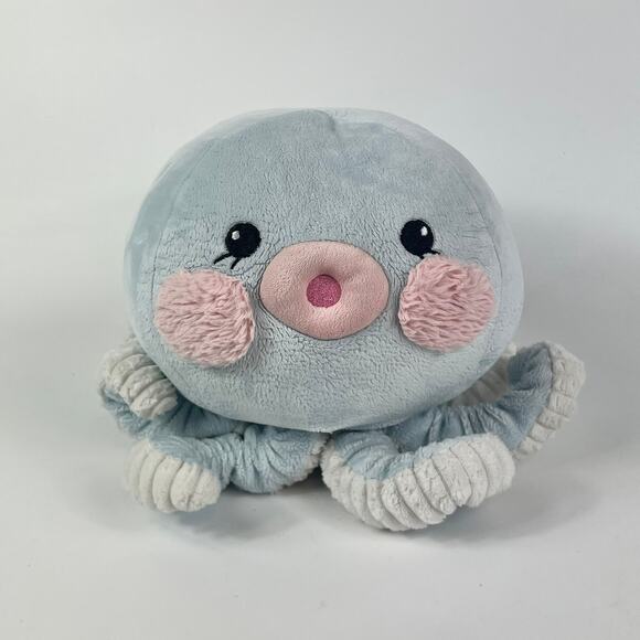 Miniso Plush Octopus Stuffed Animal Chibi Kawaii Pastel Blue Pink Baby Toy Cute - Picture 1 of 10